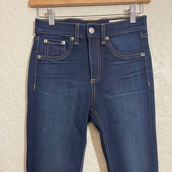 Rag & Bone High Rise Ankle Skinny Jeans - Picture 1 of 8